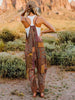 Double Take Full Size Printed V-Neck Sleeveless Jumpsuit by Wild and Free Boutique