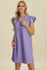 Double Take Full Size Ruffled V-Neck Cap Sleeve Dress – Ruffled V-Neck Dress, Cap Sleeve Dress, Elegant Ruffled Dress, Flattering V-Neck Dress, Stylish Full-Size Dress, Comfortable Ruffle Dress, Chic Cap Sleeve Dress by Stevvex