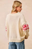 BiBi Christmas Theme Patterned Cable Knit Sweater by FitiqueFit