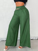 Women's High-Waist Drapey Wide-Leg Pants | Elastic Drawstring 5 Colors by FitiqueFit