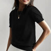 Women’s Soft Stretch Minimalist T-Shirt – Everyday Slim Fit Top by FitiqueFit