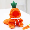 Fruit Dog Clothes Two-legged Hooded Outfits Green Fleece Clothing Autumn Winter Hoodies by My Store