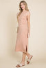 Ribbed Knit Sleeveless Midi Dress For Women – Elegant, Versatile and Stylish Sleeveless Dress with Ribbed Knit Texture and Midi Length by Stevvex