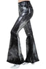High Rise Metallic Black Bell Bottom Jean -29” Inseam by Neon Spur