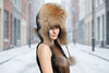 Women’s Korean Fox Fur Lei Feng Hat – Warm Winter Ear Protection Hat by FitiqueFit