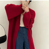 Idle Style Mid-length Sweater Cardigan Coat Women