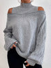 Cold Shoulder Turtleneck Sweater by Wild and Free Boutique
