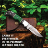 Hand-Forged Damascus Steel Folding Knife with Pakka Wood Handle by JW SteelCrafts
