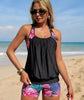 Women's Hollow-Out Tankini Swimsuit Set by FitiqueFit