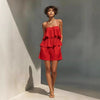 Women's Multi-Layer Ruffle Camisole & Shorts Set by FitiqueFit