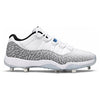 "Cement Fade" Jordan 11 Low Cleats by Stadium Custom Kicks