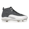 "Cement" Jordan 12 Retro Cleats by Stadium Custom Kicks