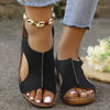 Women’s Summer Wedges – Elastic-Band Fish-Mouth Casual Sandals by FitiqueFit