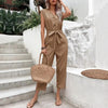 Women's High-Waist Cropped Strap Jumpsuit – 7 Colors S–XL by FitiqueFit