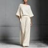 Women’s Flared-Sleeve Linen Suit Two Piece Set by FitiqueFit
