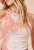 Aemi + Co Ribbed Tie-Dye Round Neck Tank