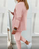 Lapel Blazer & Drawstring Trousers OL Suit – 12 Colors XS–3XL by FitiqueFit