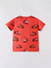 Children's Truck Print Crew Neck Short Sleeve T-Shirt by Simply Love
