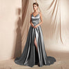 V-neck Simplicity Small Trailing Temperament Annual Meeting Sexy Host Evening Dress
