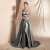 V-neck Simplicity Small Trailing Temperament Annual Meeting Sexy Host Evening Dress