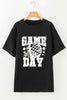 GAME DAY Round Neck Short Sleeve T-Shirt by Wild and Free Boutique