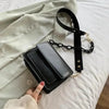 Chain Design Trendy Lady Bags Mini Pu Leather Flap Bags for Women Shoulder Handbag Female Fashion Cross Body Bag with Lid by Stevvex