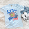Softball Moms Club Graphic Tee – Cute Softball Mom Shirt by Hey Jude Graphic Tees