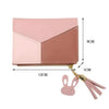 Charming Hit Color Short Tassels Wallets,Bags Zipper PU Leather, Card Holder, Pendant Coin Purse, Card Cash Clutch For Women And Girls by Stevvex