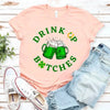 Cheers F*ckers, Drink Up B*tches Saint Paddy Couples T-Shirt by Adorb Custom Tees