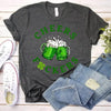 Cheers F*ckers, Drink Up B*tches Saint Paddy Couples T-Shirt by Adorb Custom Tees