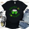 Cheers F*ckers, Drink Up B*tches Saint Paddy Couples T-Shirt by Adorb Custom Tees