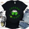 Cheers F*ckers, Drink Up B*tches Saint Paddy Couples T-Shirt by Adorb Custom Tees