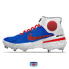 "Chicago Glitter" Nike Alpha Huarache Elite 3 Mid Cleats