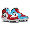 "Chicago To Carolina" Jordan 1 Retro Cleats by Stadium Custom Kicks