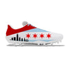 "Chicago" Under Armour Blur Smoke MC Football Cleats by Stadium Custom Kicks