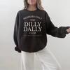 Dilly Dally Club Crewneck Sweatshirt – Members Only Cozy Graphic Pullover by Hey Jude Graphic Tees