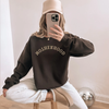 Motherhood Crewneck Sweatshirt | Neutral Mom Life Pullover by Hey Jude Graphic Tees