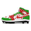 "Christmas Sweater" Jordan 1 Retro Cleats by Stadium Custom Kicks