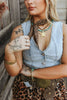 Chunky Chain Gold Star Necklace by Wild Junkie
