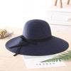 Classic Design Wide Elegant Hat New Simple Foldable Wide Floppy Girls Straw Hat Sun Hat Beach Women Summer Hat UV Protect Travel Cap Lady Cap Female Outdoor Summer Hat by Stevvex