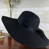 Classic Design Wide Elegant Hat New Simple Foldable Wide Floppy Girls Straw Hat Sun Hat Beach Women Summer Hat UV Protect Travel Cap Lady Cap Female Outdoor Summer Hat by Stevvex