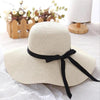 Classic Design Wide Elegant Hat New Simple Foldable Wide Floppy Girls Straw Hat Sun Hat Beach Women Summer Hat UV Protect Travel Cap Lady Cap Female Outdoor Summer Hat by Stevvex
