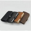 Classic Multifunction Automatic Aluminum Alloy Leather Credit Card Holder Retro New Pop-Up Card Ejector Business Wallets For Men by Stevvex