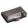 Classic Multifunction Automatic Aluminum Alloy Leather Credit Card Holder Retro New Pop-Up Card Ejector Business Wallets For Men by Stevvex
