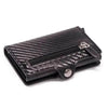 Classic Multifunction Automatic Aluminum Alloy Leather Credit Card Holder Retro New Pop-Up Card Ejector Business Wallets For Men by Stevvex