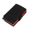 Classic Multifunction Automatic Aluminum Alloy Leather Credit Card Holder Retro New Pop-Up Card Ejector Business Wallets For Men by Stevvex