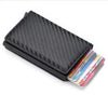 Classic Multifunction Automatic Aluminum Alloy Leather Credit Card Holder Retro New Pop-Up Card Ejector Business Wallets For Men by Stevvex