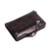 Classic Multifunction Automatic Aluminum Alloy Leather Credit Card Holder Retro New Pop-Up Card Ejector Business Wallets For Men by Stevvex
