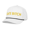 Gate Bitch Embroidered Braided Rope Bill Hat by Neon Spur