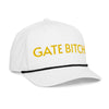 Gate Bitch Embroidered Braided Rope Bill Hat by Neon Spur